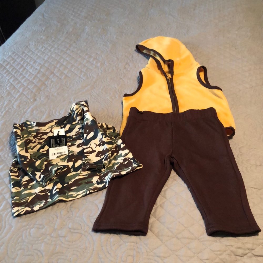 3 piece boys infant outfit